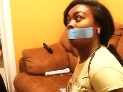 Ebony Gagged