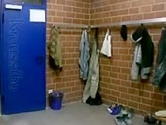 Kroussibo in public locker room #1/3 with SelfSuck and cum