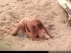 Nasty pair fucking on the beach