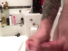 Before shower masturbation