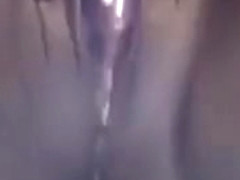 Ebony Slut Masturbating