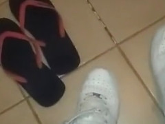 Removing my afo's aftet a long walk i need somoene to worship my soft feets