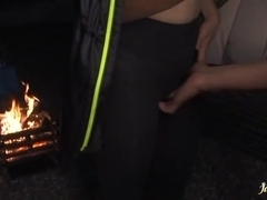 Camping outdoors turns into some horny fucking